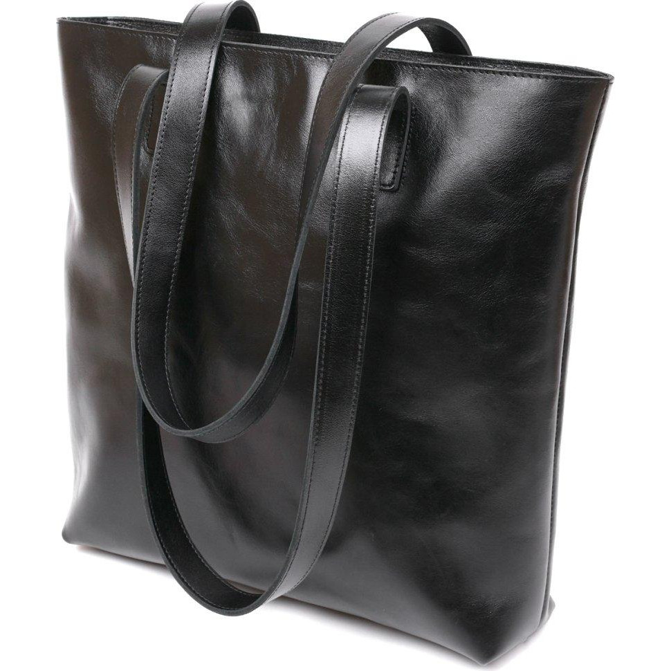 SHVIGEL Класична жіноча сумка-шоппер із натуральної шкіри з довгими ручками  (16365) - зображення 1
