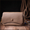 Vintage Бежева жіноча сумка-кроссбоді з натуральної шкіри з клапаном на магнітній кнопці  2422432 - зображення 6