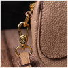 Vintage Бежева жіноча сумка-кроссбоді з натуральної шкіри з клапаном на магнітній кнопці  2422432 - зображення 8