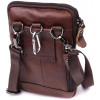 Vintage Недорога чоловіча шкіряна сумка коричневого кольору на пояс або на плече  2422564 - зображення 2