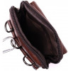 Vintage Недорога чоловіча шкіряна сумка коричневого кольору на пояс або на плече  2422564 - зображення 4