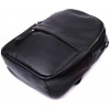Vintage Чорний жіночий рюкзак-сумка середнього розміру з натуральної шкіри  2422567 - зображення 3