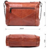 Vintage Світло-коричнева жіноча сумка середнього розміру з натуральної шкіри на плече  2422566 - зображення 2