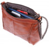 Vintage Світло-коричнева жіноча сумка середнього розміру з натуральної шкіри на плече  2422566 - зображення 10