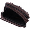 Vintage Компактна чоловіча сумка з натуральної шкіри коричневого кольору на пояс або на плече  2422141 - зображення 4