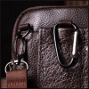 Vintage Компактна чоловіча сумка з натуральної шкіри коричневого кольору на пояс або на плече  2422141 - зображення 8