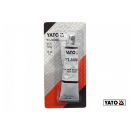 YATO Клей-герметик силіконовий термо- і оливостійкий YATO сірий, в тюбику 85 г