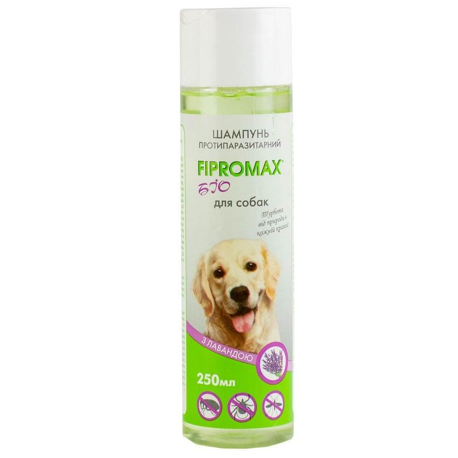 FIPROMAX Шампунь для середніх та великих собак  БІО проти бліх та кліщів, з лавандою, 250 мл (4820237150189) - зображення 1
