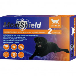 FIPROMAX Краплі протипаразитарні  MoxiShield для собак 25-40 кг 2 піпетки 4.5 мл (4820150208196)
