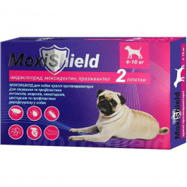 FIPROMAX Краплі протипаразитарні  MoxiShield для собак 4-10 кг 2 піпетки 1.2 мл (4820150208172)