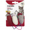 Camon Іграшка для котів  кольорові джгутові мишки, 6,5 см, 3 шт. (8019808171210) - зображення 1