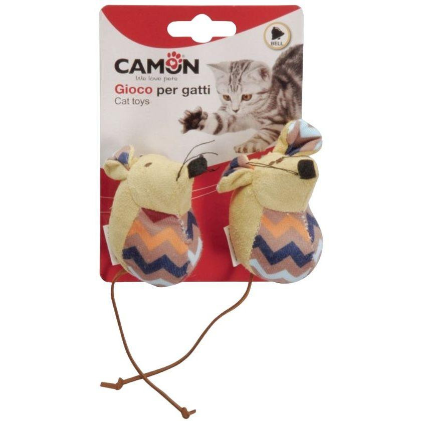 Camon Іграшка для котів  мишка з дзвіночком, 2 шт. (8019808211855) - зображення 1