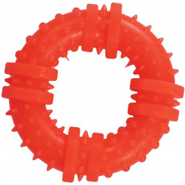 Agility Іграшка для собак  кільце з шипами 9 см помаранчева (4820266660178)