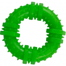 Agility Іграшка для собак  кільце з шипами 12 см зелена (4820266660239)