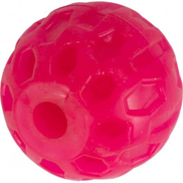 Agility Іграшка для собак  м'яч з отвором 4 см рожева (4820266660765)