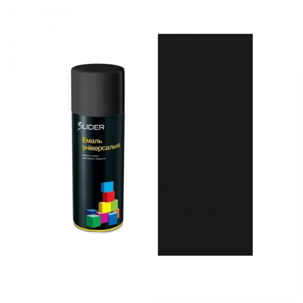 Slider Емаль універсальна  color 9005 чорна матова 400 мл - зображення 1