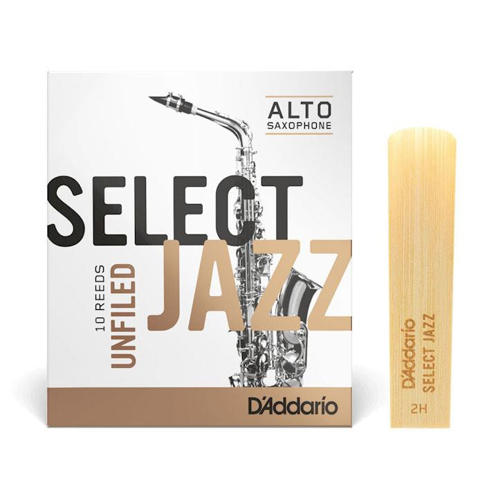 D'Addario Тростини для альт саксофона RRS10ASX2H SelectJazz Unfiled товщина 2 Hard 1 шт. - зображення 1