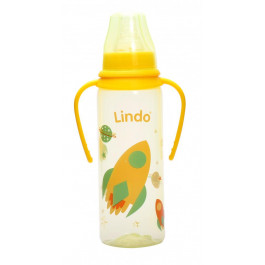 Lindo Бутылочка для кормления LI 139 желтый 250 мл