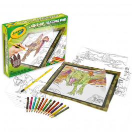 Crayola Набір для малювання  Light Up Tracing Pad Динозаври з підсвічуванням (74-7497)