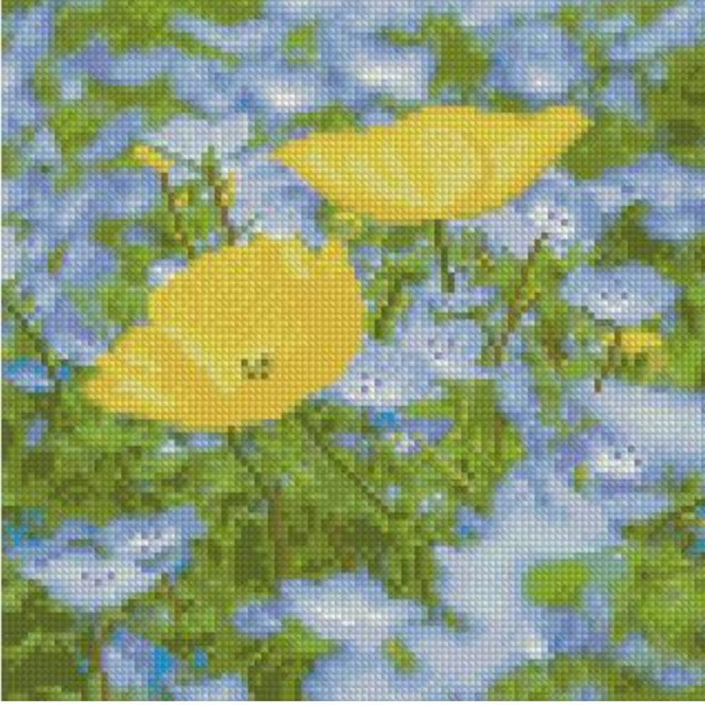STRATEG Жовто-блакитне поле 30х30 см CA-0040 - зображення 1