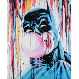 STRATEG Картина по номерам  Бэтмен со жвачкой, с лаком 40x50см VA-3370