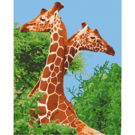 Art&Craft Картина по номерам.  Пара жирафов 40х50 см 11613-AC