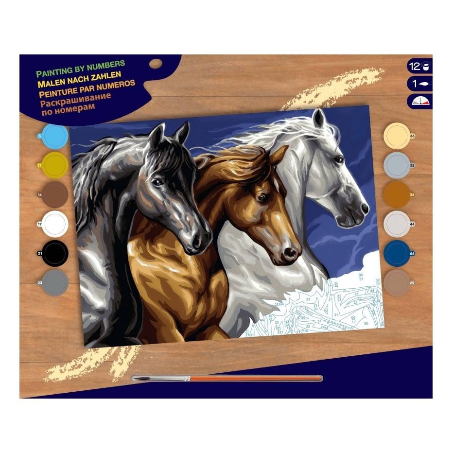 Sequin Art PAINTING BY NUMBERS SENIOR Wild Horses (SA1040) - зображення 1