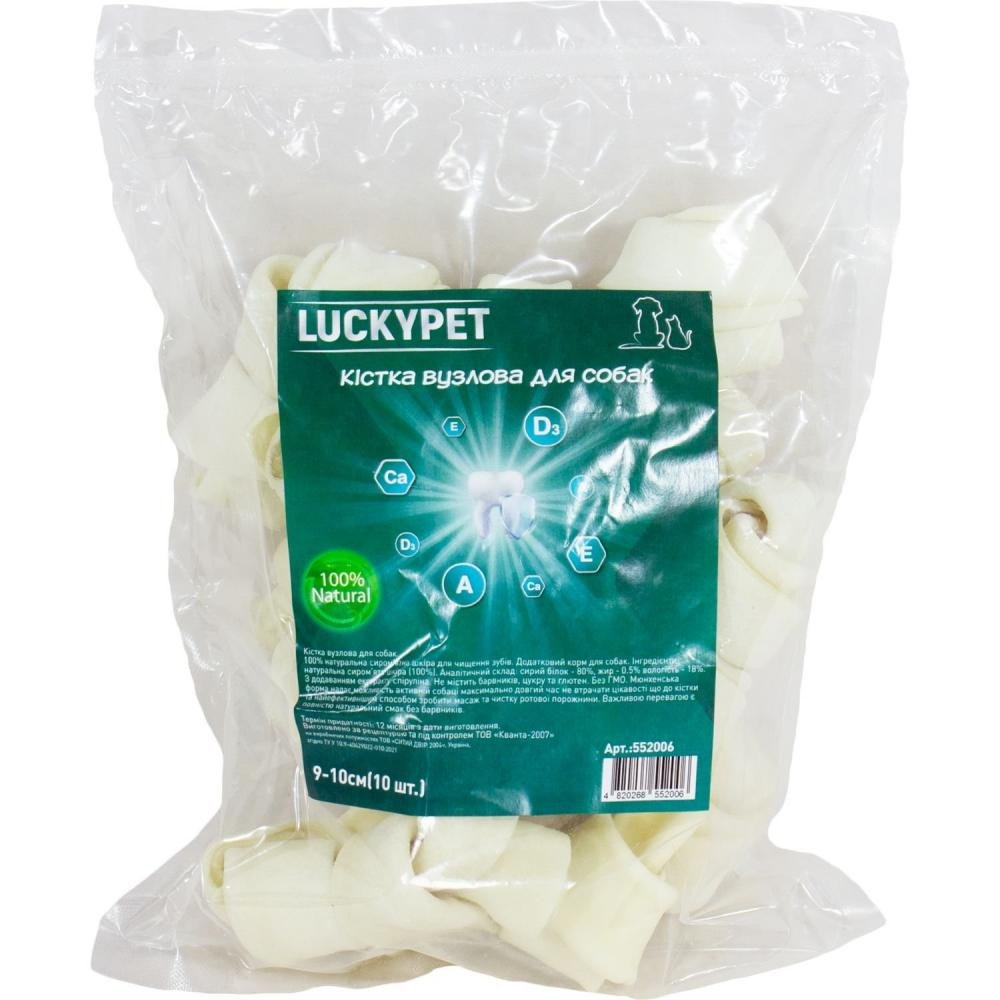 Lucky Pet Кістка вузлова №4 9-10 см 10 шт (552006) - зображення 1