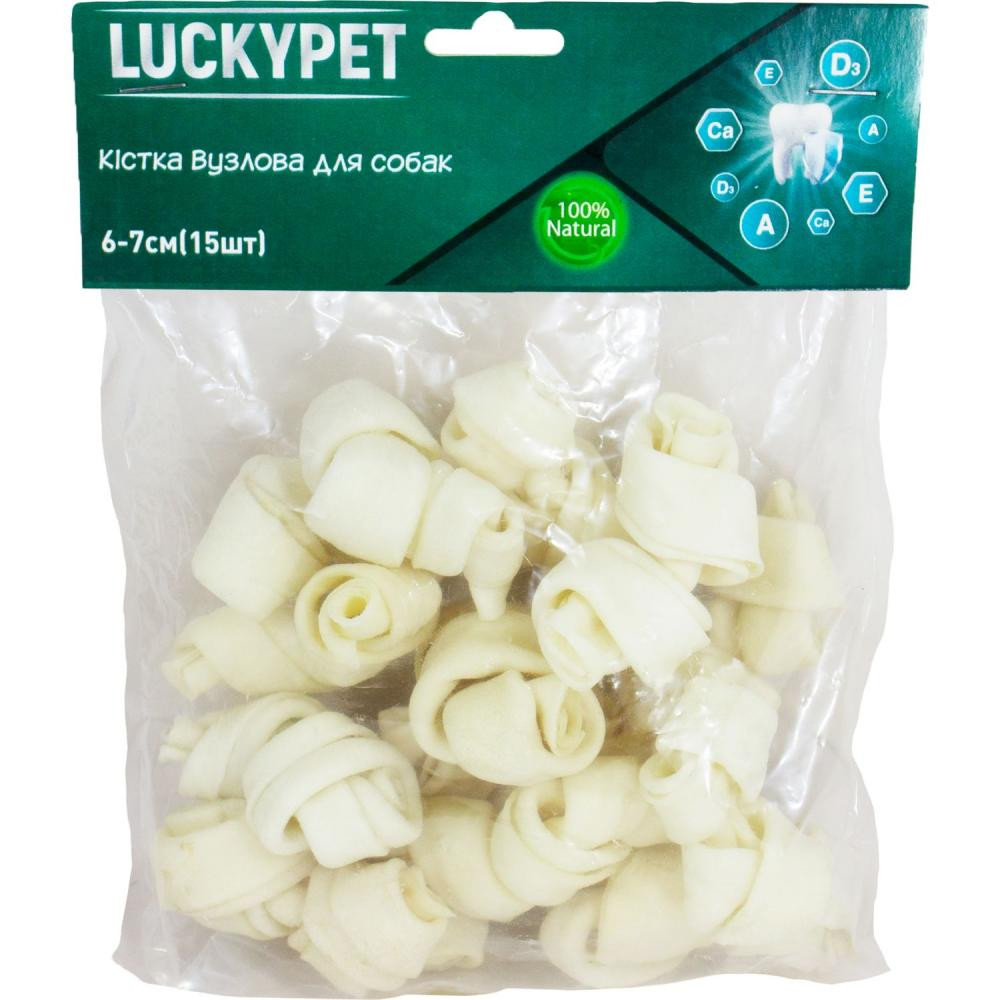 Lucky Pet Кістка вузлова №2 6-7 см 15 шт (552044) - зображення 1