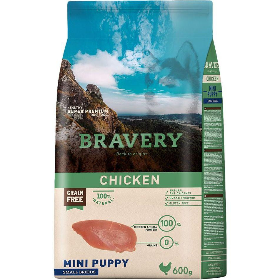 Bravery Mini Puppy Chicken 0,6 кг (8436538948309) - зображення 1