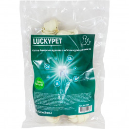 Lucky Pet Кістка Баварська вузлова №2 М з м'ясом курки 10-12 см 6 шт (551788)