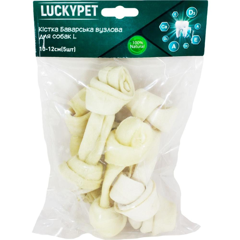 Lucky Pet Кістка Баварська вузлова №2 L 10-12 см 5 шт (551931) - зображення 1