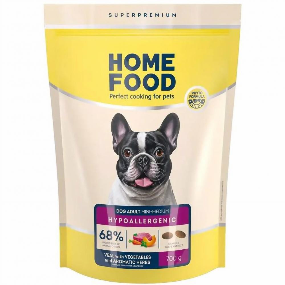 Home Food гіпоалергенний для собак маленьких і середніх порід з телятиною і овочами 0.7 кг (4828331970070) - зображення 1