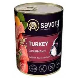 Savory Dog Gourmand Turkey 400 г (30518)