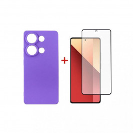 DENGOS Комплект панель + скло для Xiaomi Redmi Note 13 Pro 4G Purple (DG-KM-64)