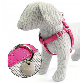 Croci Шлея  Leatherette для собак, экокожа/нейлон, розовый, 50-75x2 см (C5079701)
