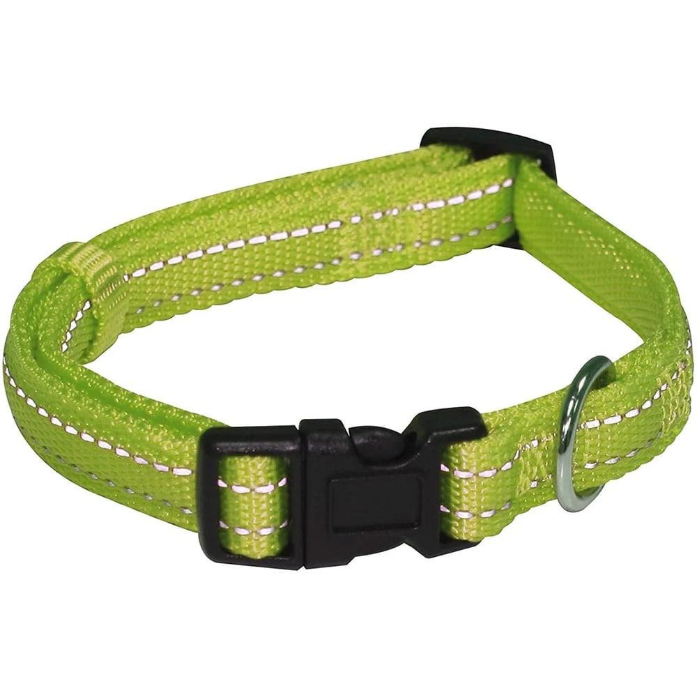 Croci Нашийник для собак  Soft Reflective світловідбивний 40-65х2.5 см зелений (C5079874) - зображення 1