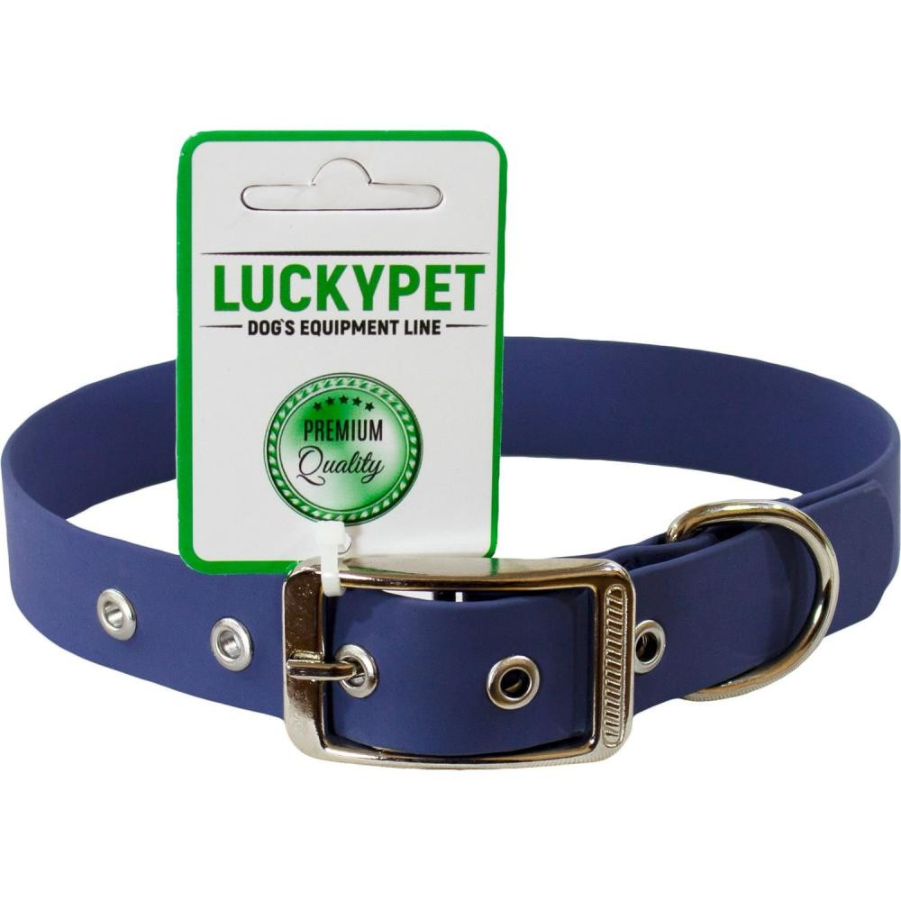 Lucky Pet Нашийник з водонепроникної стрічки  2.5 см 30-40 см Синій (216942) - зображення 1