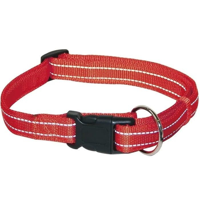 Croci Нашийник для собак  Soft Reflective світловідбивний 40-65х2.5 см червоний (C5079826) - зображення 1
