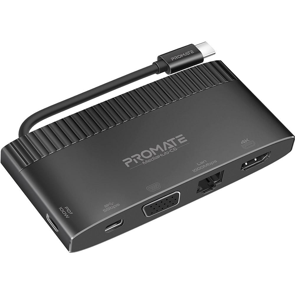 Promate 6-in-1 Highly Versatile USB-C Media Hub (MediaHub-C6) - зображення 1