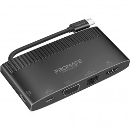 Promate 6-in-1 Highly Versatile USB-C Media Hub (MediaHub-C6)