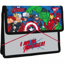 YES Папка для зошитів  на резинці В5 Marvel Avengers (491997)