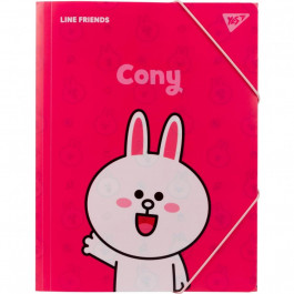 YES Папка  A4 на резинці Line Friends Cony (492097)