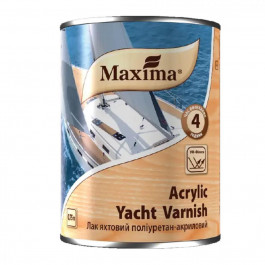 Maxima Acrylic yacht varnish бесцветный глянцевый 0,75 л
