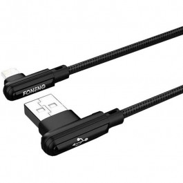Foneng X70 USB - USB Type-C 90-degree Angle Gaming 20w 1m Black (X70-CA-DAG-TC)