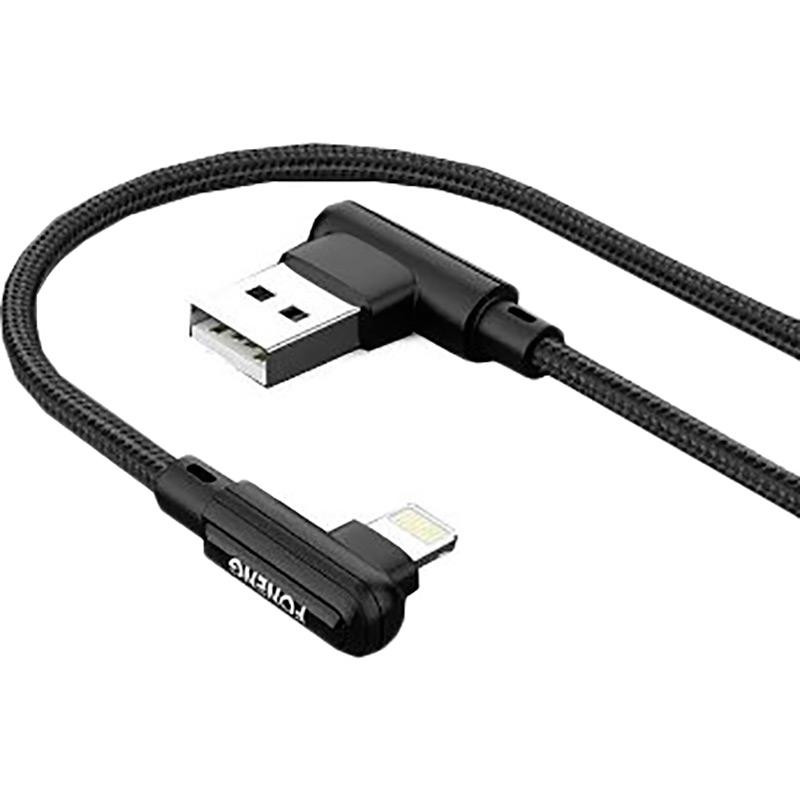 Foneng X70 USB - Lightning 90-degree Angle Gaming 20w 1m Black (X70-CA-DAG-IP) - зображення 1