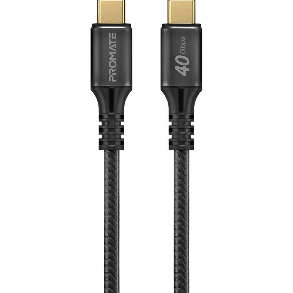 Promate USB Type-C to USB Type-C 1m Black (powerbolt240-1m.black) - зображення 1
