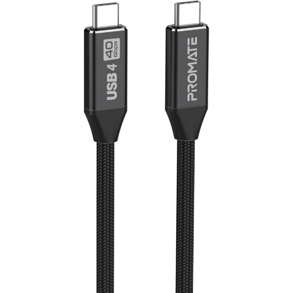 Promate USB Type-C to USB Type-C 2m Black (primelinkc40-2m.black) - зображення 1