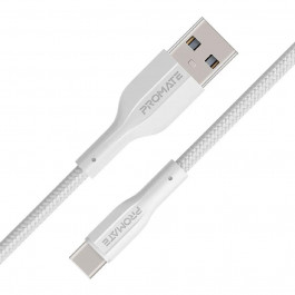 Promate USB Type-A to USB Type-C 1m White (xcord-ac.white)