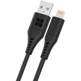 Promate USB to Lightning 2m Black (powerlink-ai200.black)